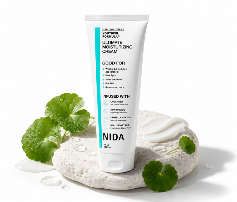 CREMA NIDA CON CENTELLA ASIATICA - REDUCE VISIBLEMENTE LAS ARRUGAS, TU PIEL MÁS FIRME, LUMINOSA Y REJUVENECIDA.
