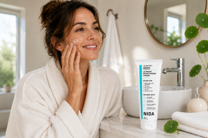 CREMA NIDA CON CENTELLA ASIATICA - REDUCE VISIBLEMENTE LAS ARRUGAS, TU PIEL MÁS FIRME, LUMINOSA Y REJUVENECIDA.
