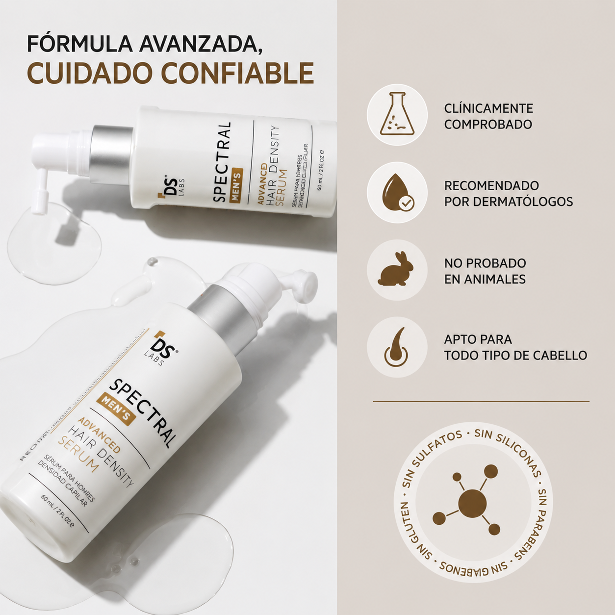 Spectral Men`s, recupera una apariencia más poblada en barba y entradas.