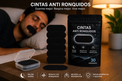 Cinta anti ronquidos y sueño profundo