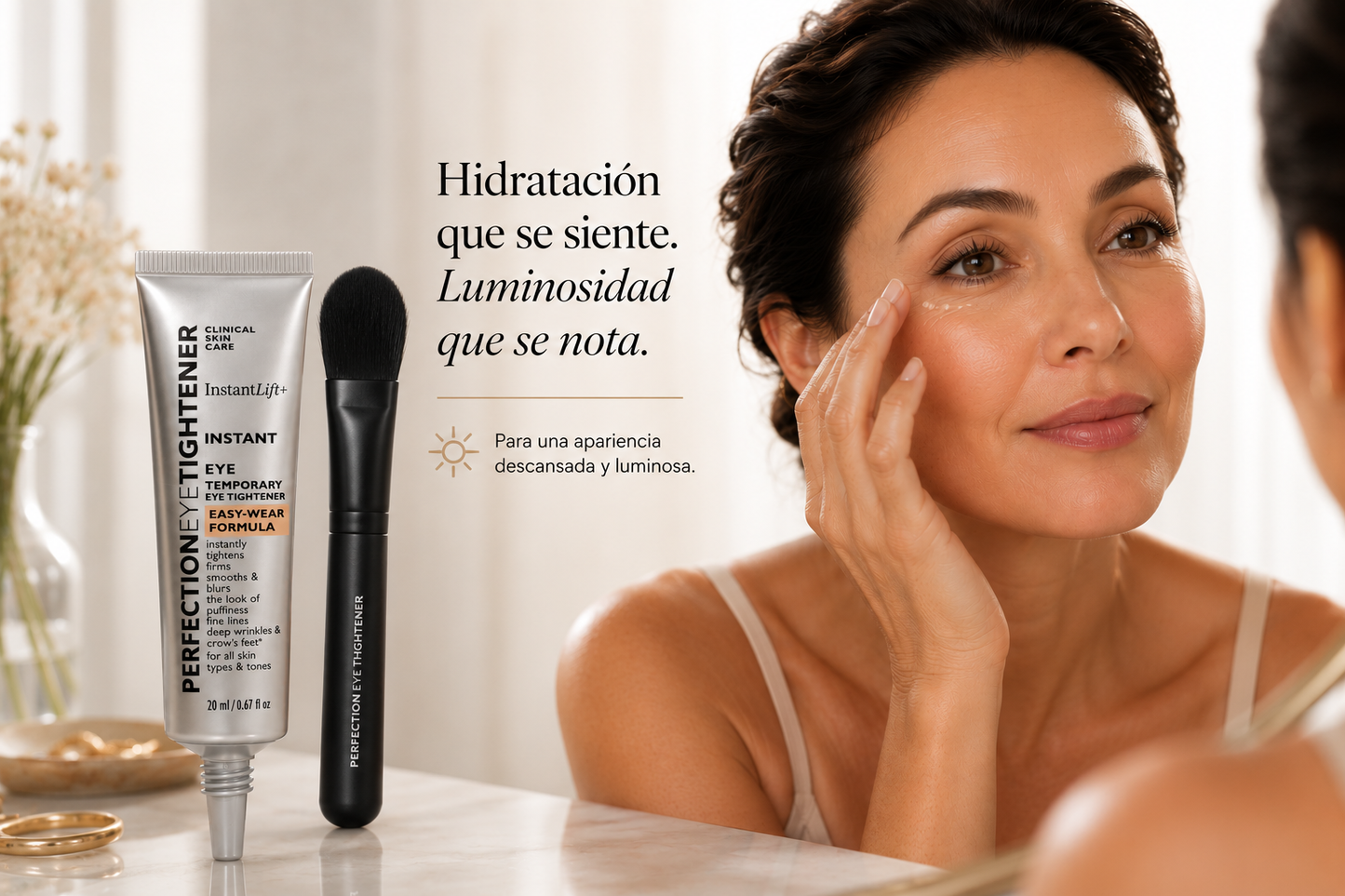 GEL TENSOR REJUVENECEDOR-RECUPERA UNA MIRADA MÁS FIRME, ELIMINA OJERAS, BOLSAS Y LINEAS DE EXPRESION.