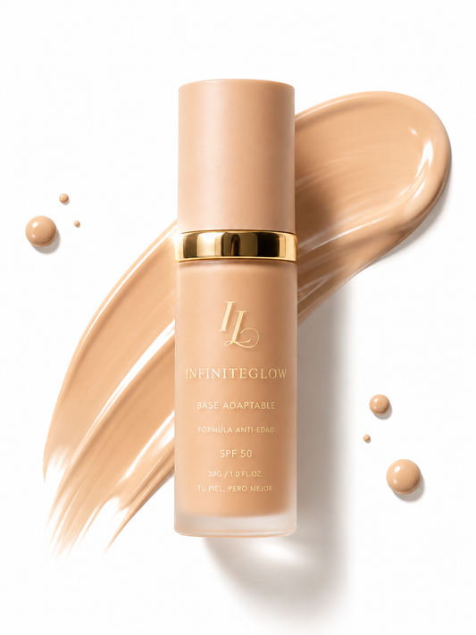 Base de Maquillaje Antiedad con SPF 50 – Se Adapta a tu Tono de Piel