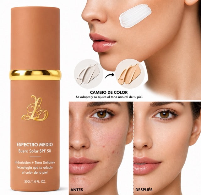 BASE DE MAQUILLAJE ANTIEDAD CON SPF 50 – SE ADAPTA A TU TONO DE PIEL, SUAVIZANDO ARRUGAS Y MANCHAS