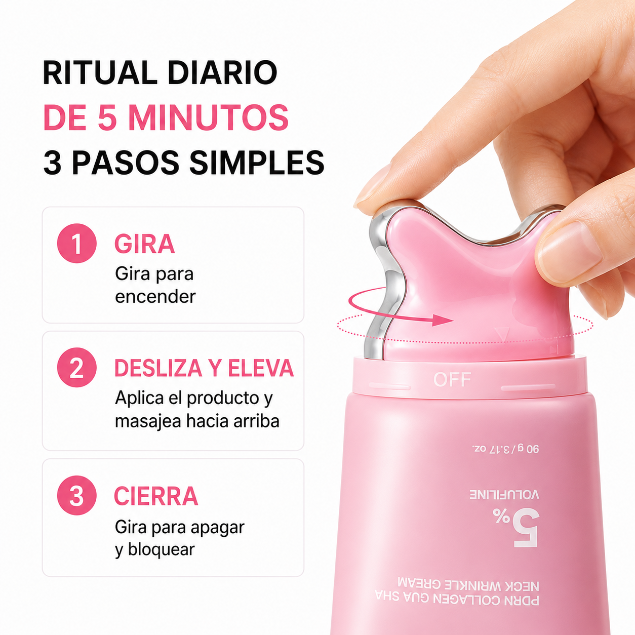 Crema Reafirmante para Cuello, Escote y Papada – Ritual diario de Solo 5 Minutos